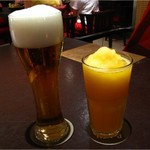 nara thai cuisine  - 2014/5シンハーとオレンジジュース