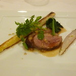 グリル銀鱗荘 - 滝川産合鴨胸肉、新生姜ソース 2016.5月