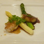 グリル銀鱗荘 - フォワグラとリードボー、マデラソース 2016.5月