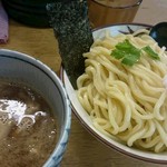 麺風 古都里 - 濃厚魚介つけ麺・大盛り。煮卵トッピング。