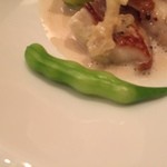 besancon - 付け合わせの「さや大根」