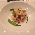 besancon - 長崎県産ハタ　白魚　白ワインソース