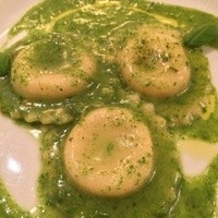 アロマフレスカ - じゃがいもを詰めたラヴィオリ バジリコ風味