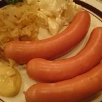 ドイツレストラン ハンブルク - フランクフルトソーセージ(ゆで 3本)