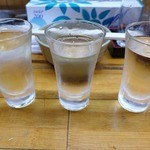 永楽食堂 - 利き酒３種