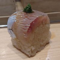 鮨 なかがわ - 鹿児島出水産アジ押し寿司