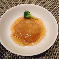 中国料理 「王朝」 ヒルトン東京ベイ - 2016/5　鮑のｵｲｽﾀｰｿｰｽ煮（水晶ﾃﾞｨﾅｰｺｰｽ＋\1020）