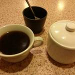 かつ善 - 食後のコーヒー。