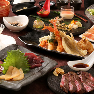 ■A course where you can enjoy “tempura daiju”