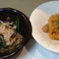 冨士屋本店 - ほうれん草のお浸し、切り干し大根