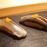 丸萬寿司 - 握り　ふたつのこはだ