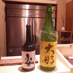 丸萬寿司 - この日呑んだ日本酒　　うしろ姿　白ラベル 無濾過生原酒27BY　飯沼銘醸(栃木)　　大那　超辛口純米　菊の里酒造(栃木)