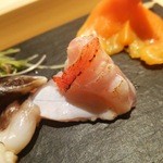 丸萬寿司 - 造り　金目炙り