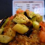 カルダモン． - ナス、トマト、豆腐入りキーマカレーをＵＰで！