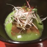 鈴なり - グリーンピースの豚の角煮