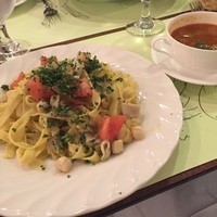 オステリア ガウダンテ 大阪駅前第4ビル店 - @大阪(2016-05)  本日のパスタ&スープ&サラダ&ドリンクのランチセットで¥1,200