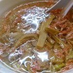 鶏支那屋 - えび塩つけ麺のつけ汁