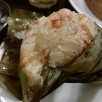 台湾家庭料理 めめ - 粽　豆と豚肉となんとも言えない味付けでやばいと思っても残せない旨さ！