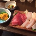 よねさん - ＜2016年5月再訪＞刺身盛り合わせ