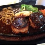 りんどう - ハンバーグ
      見た目はアレだけど美味い‼️（涙）