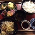 Yanagiya Honten - おさしみランチ1000円