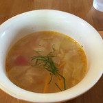 軽井沢ガーデンテラス　旬食厨房 - ランチスープ　ミネストローネ