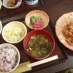 翠茶苑 - 鶏から揚げ定食