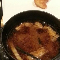六波羅 - 赤だしお味噌汁　塩気が濃い　2016.5