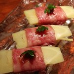 よろにく - 筍寿司 シルクロースで巻いて