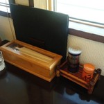 そば処 ひろ - テーブル／平成28年5月