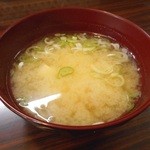 とんかつ つね - セットの味噌汁