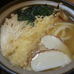 手打うどん けんどん屋 - 鍋焼きうどん(ネギ抜き)