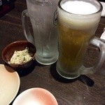 はなの舞 新大宮店 - まずは生ビールと酎ハイでカンパ〜イ