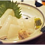 あぜくら - 料理写真:白イカ刺し。旨味めっちゃ濃いです。