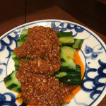 陳麻婆豆腐 - キュウリガーリックソース