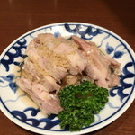 陳麻婆豆腐 - 蒸し鶏ジンジャーソース