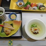 Kisoji - 先付・節のお料理・刺身盛り合わせ