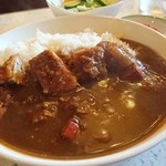 帆船 - カツカレー（ドリンク・サラダ付）850円