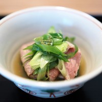 下鴨茶寮 東のはなれ - 牛肉と九条ネギのしゃぶしゃぶ