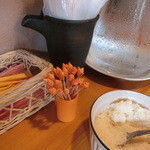 貝殻付の爪楊枝は使い放題！