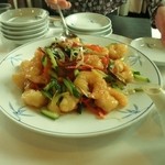 東華菜館 - 海老の甘酢炒め2人前