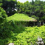 Marusan Hanten - 近くの集落にて。緑の家。