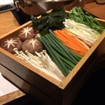 豆家別邸しびかま - しびしゃぶ(野菜)