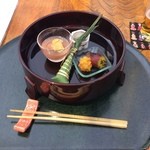 Kaisekisakura - とうもろこしのかき揚げとタコの炊いたんが、いと美味し！
