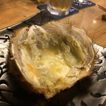 定谷 - 毛ガニ(甲羅酒)