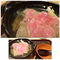 神楽坂 石かわ - ◆和牛のしゃぶしゃぶ・・このお出汁が美味しくて・・
                和牛自体の質もいいですよ。