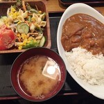 木曽路 - 160506昼定食680円カレーライスとサラダバー