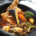 スープカレー シュガー - 骨付きチキンカレー