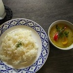 スープカレー シュガー - グリーンカレー￥880(辛さは選べず(T-T))