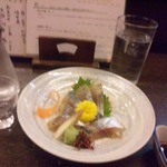 設楽 - 刺身と酒